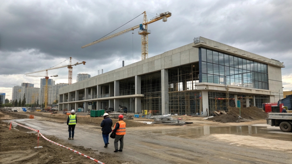 Коммерческая недвижимость в стадии строительства - фото