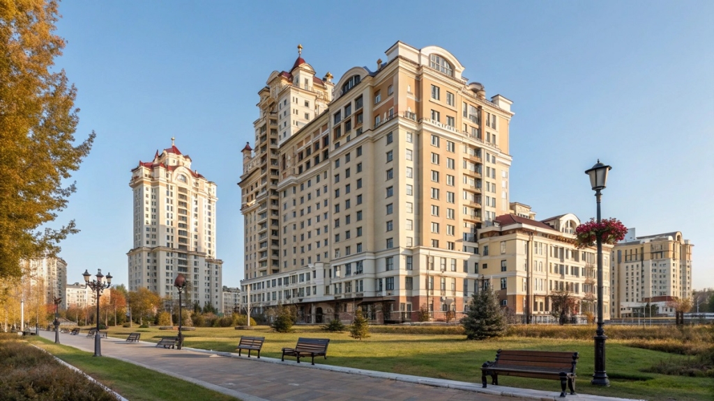 Многоэтажный дом - фото