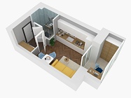1-комнатная, 20.05м²