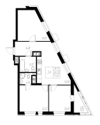 3-комнатная, 71.09м²