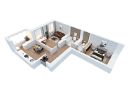 2-комнатная, 66.93м²