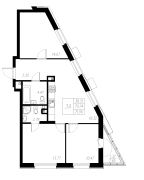 3-комнатная, 71.56м²