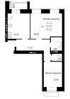 2-комнатная, 66.93м²