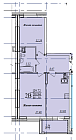 2-комнатная, 61.3м²