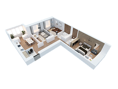 3-комнатная, 70.06м²