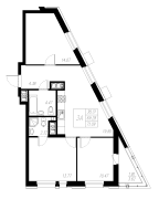 3-комнатная, 71.09м²
